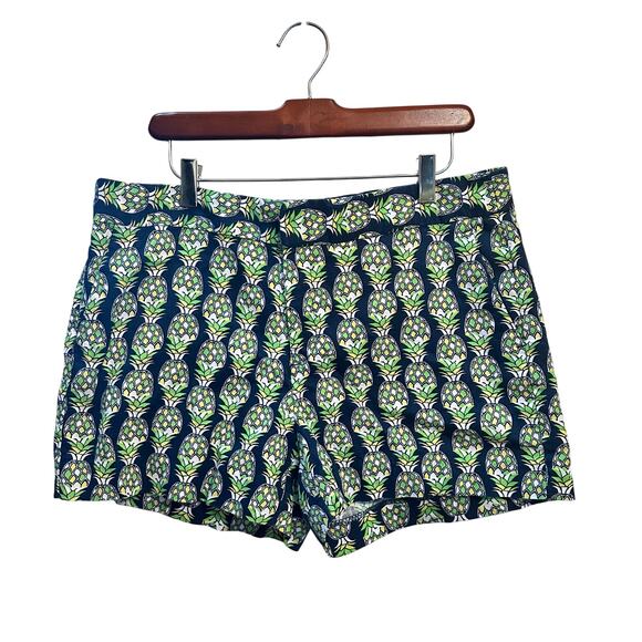 Banana Republic Women’s Size 12 Navy Blue Pineapples‎ Waist 34” - Picture 1 of 8